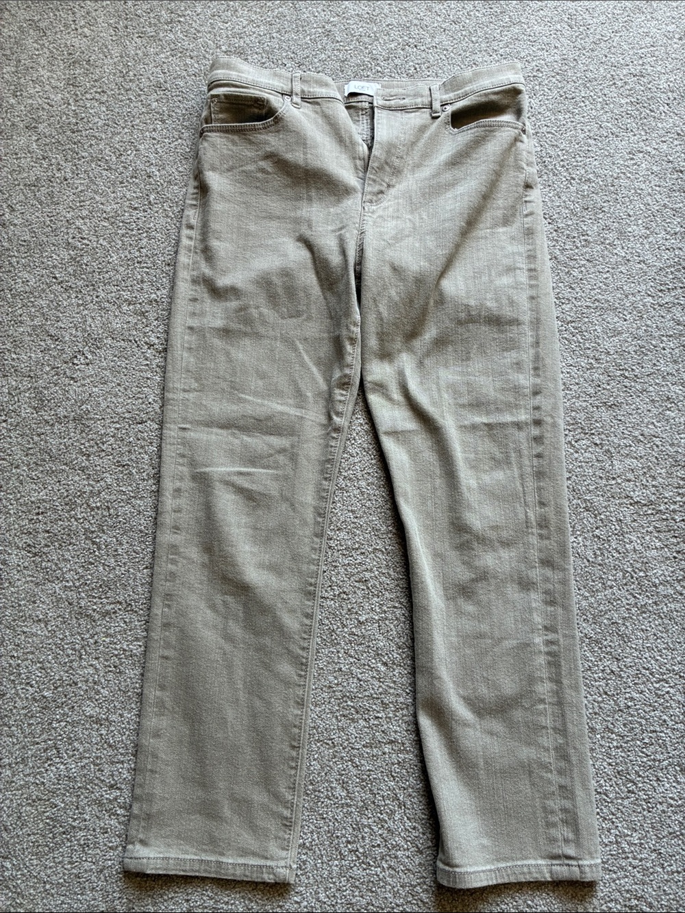 LOFT High Rise Slim Straight Jeans